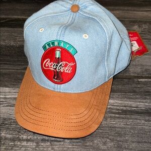 Coca-Cola Light Blue and Brown Cap vintage new